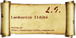 Lenkovics Ildikó névjegykártya