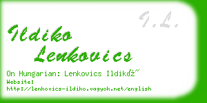 ildiko lenkovics business card